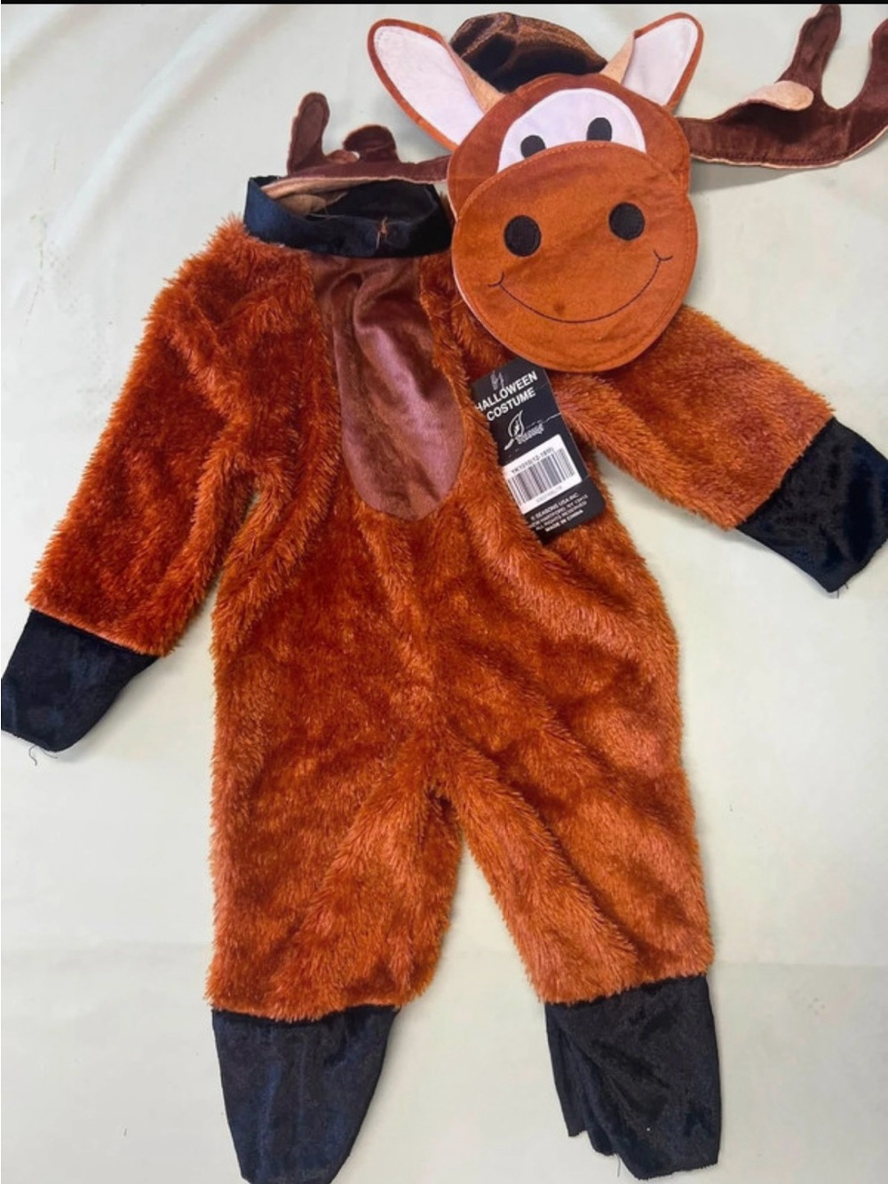 Kids Brown Moose Costume with Hood